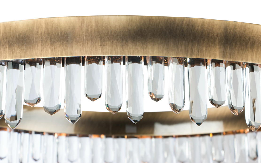 NAICCA | Crystal Modern Classic Suspension Light by BRABBU